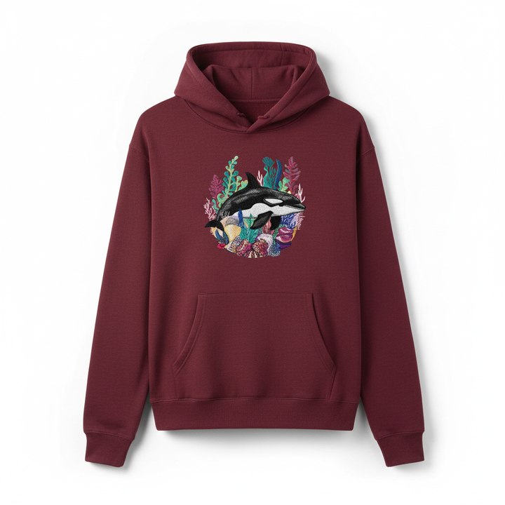 Orca Reef — Embroidered Hoodie