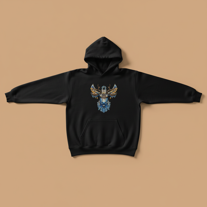 Ornate Moose — Embroidered Hoodie