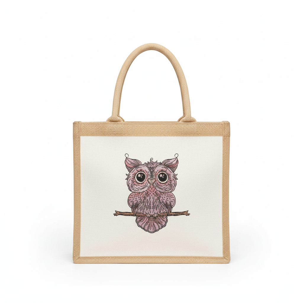 Wise Owl Perch Machine Embroidered Sweatshirt – Hand Finished in Dubai | EmbroMania
