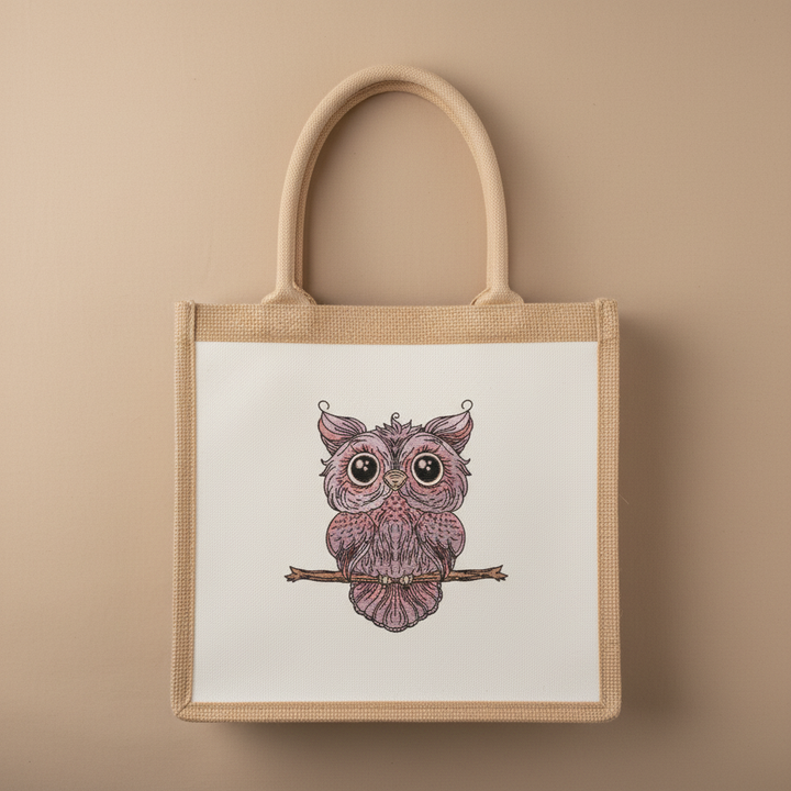 Wise Owl Perch Machine Embroidered Sweatshirt – Hand Finished in Dubai | EmbroMania
