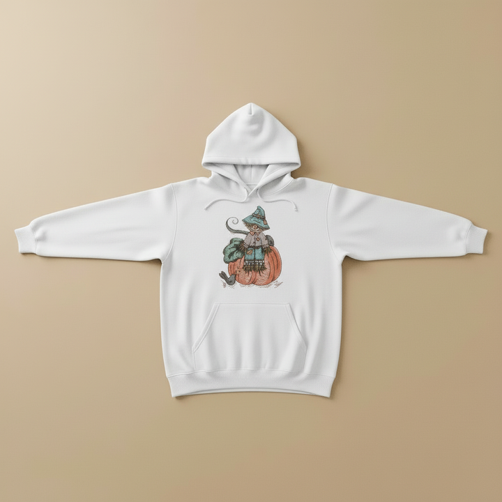 Pumpkin Scarecrow Machine Embroidered Sweatshirt – Hand Finished in Dubai | EmbroMania