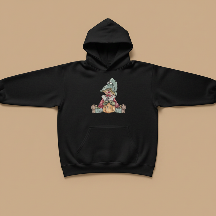Scarecrow Pumpkin Machine Embroidered Sweatshirt – Hand Finished in Dubai | EmbroMania