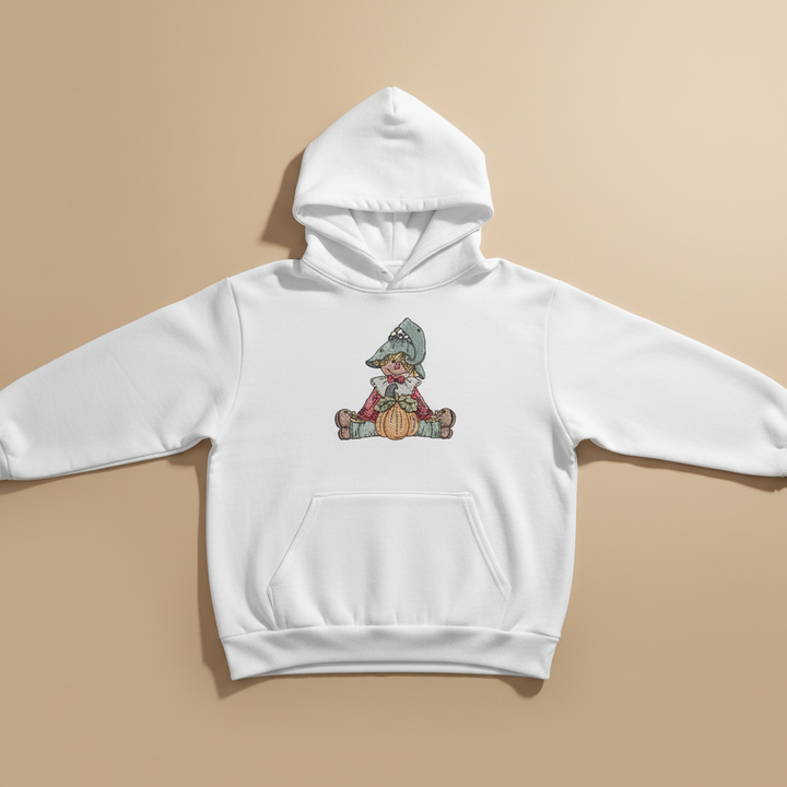 Scarecrow Pumpkin Machine Embroidered Sweatshirt – Hand Finished in Dubai | EmbroMania
