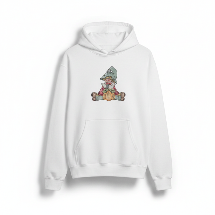 Scarecrow Pumpkin Machine Embroidered Sweatshirt – Hand Finished in Dubai | EmbroMania