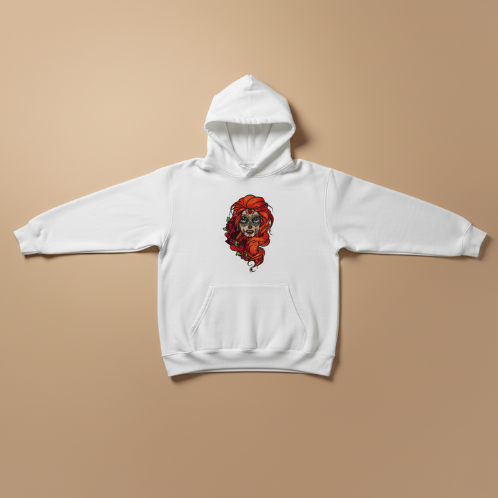 Sugar Girl Machine Embroidered Hoodie – Hand Finished in Dubai | EmbroMania