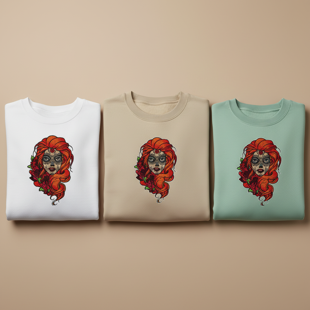 Sugar Girl Machine Embroidered Sweatshirt – Hand Finished in Dubai | EmbroMania