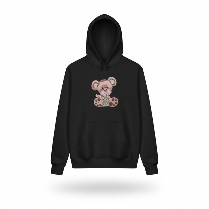 Teddy Bear Cookie Machine Embroidered Sweatshirt – Hand Finished in Dubai | EmbroMania