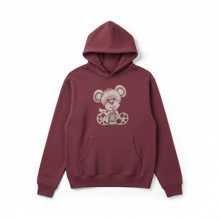 Teddy Bear Cookie Machine Embroidered Sweatshirt – Hand Finished in Dubai | EmbroMania
