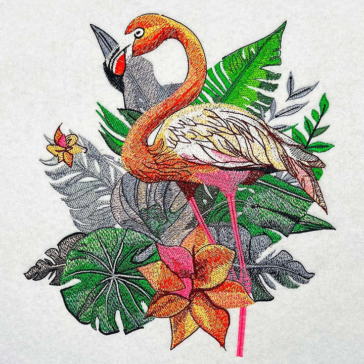 Flamingo Solo — Embroidered Sweatshirt