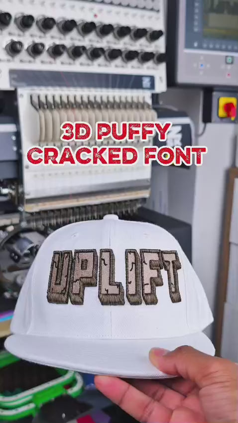 Cracked 3D Puff — Custom Multicolour Cap