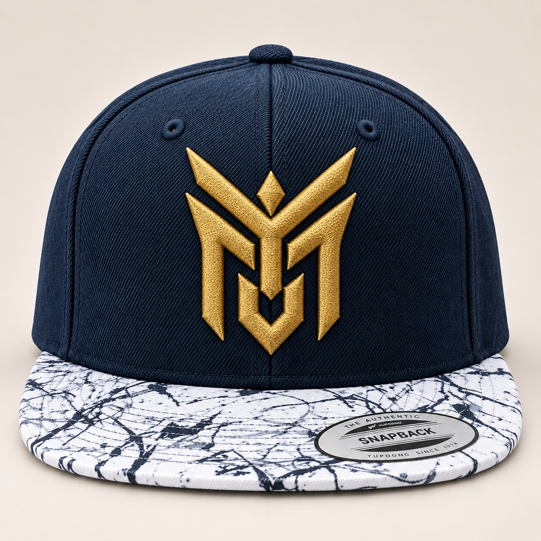🏜️⚔️ Desert Wing – Talon Wing Crest · Black 3D puff · Sand Beige Retro Trucker | Hand Finished in Dubai | EmbroMania