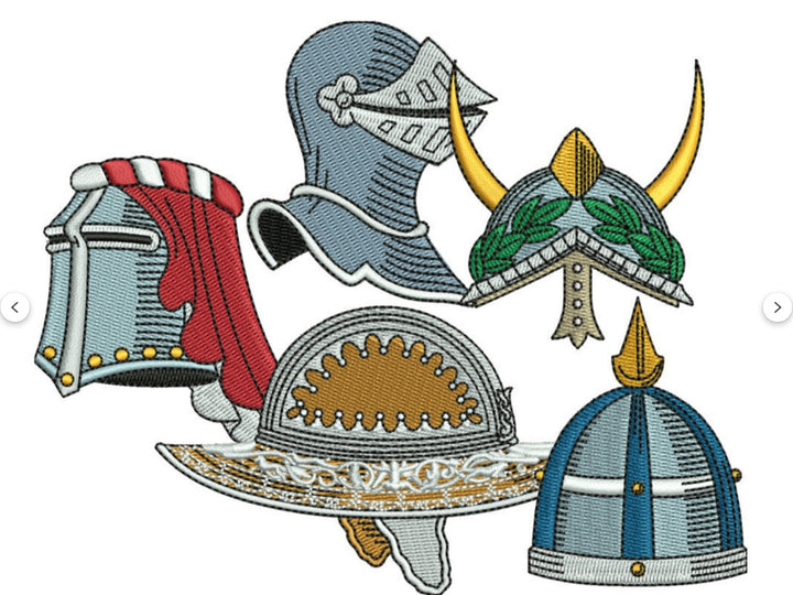 Warrior Helmets Viking &amp; Knight Machine Embroidered Patch – Hand Finished in Dubai | EmbroMania